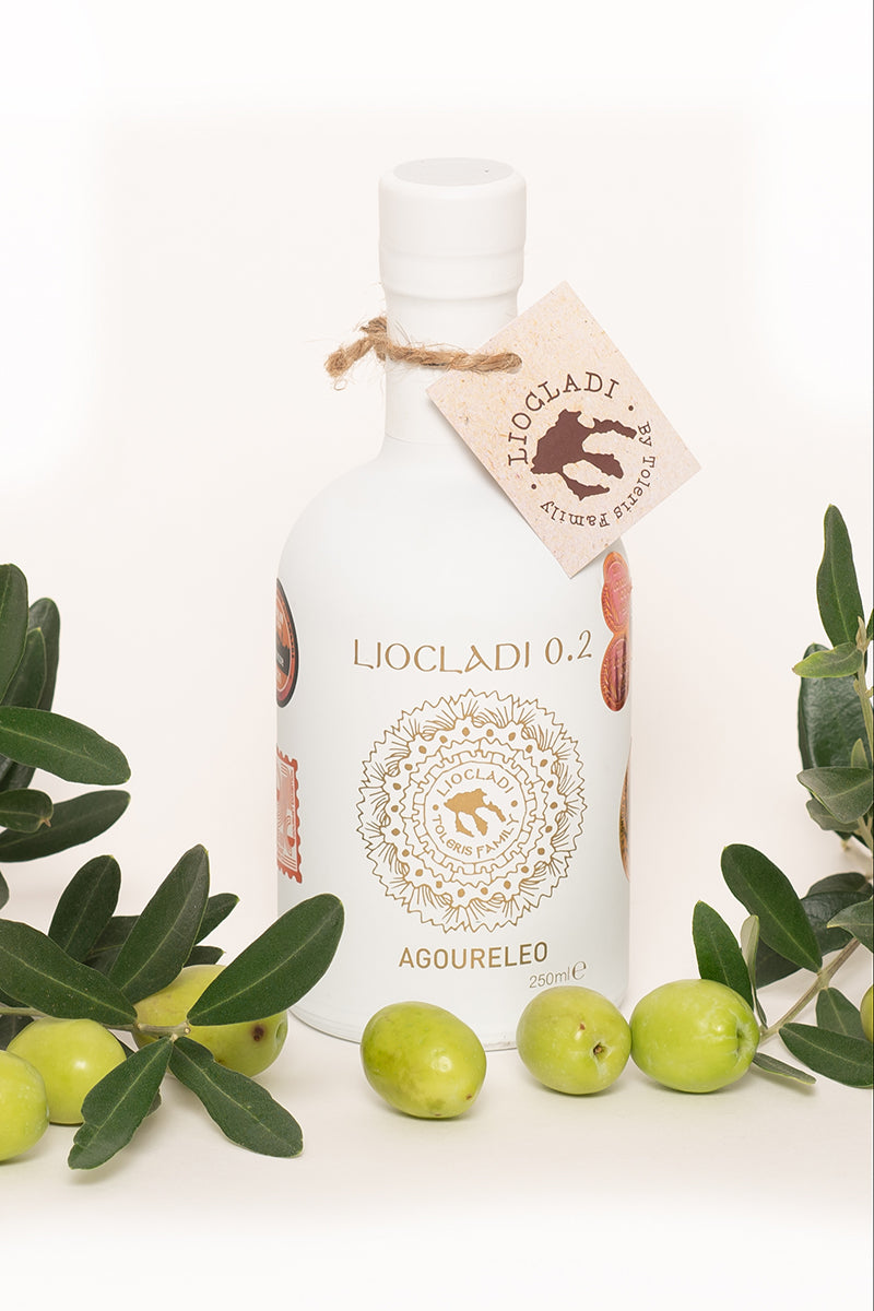 Agoureleo Premium Qualität, Ernte 2024, Geschenk-Flasche 250 ml – Familienbetrieb Halkidiki