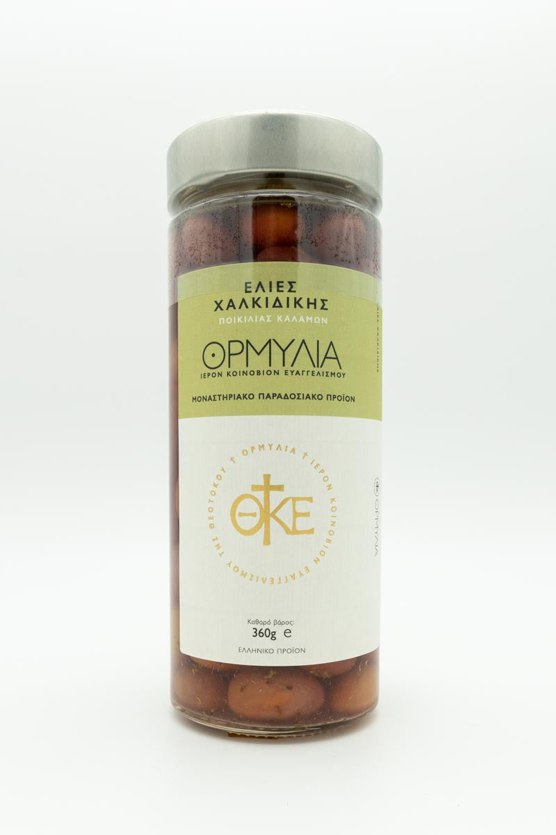 Kalamon-Oliven aus Halikidiki – Kloster Ormylia 360 g