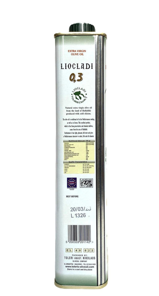 Natives Olivenöl extra Premium Qualität 0.3 Säuregehalt – Familienbetrieb Halkidiki 500 ml