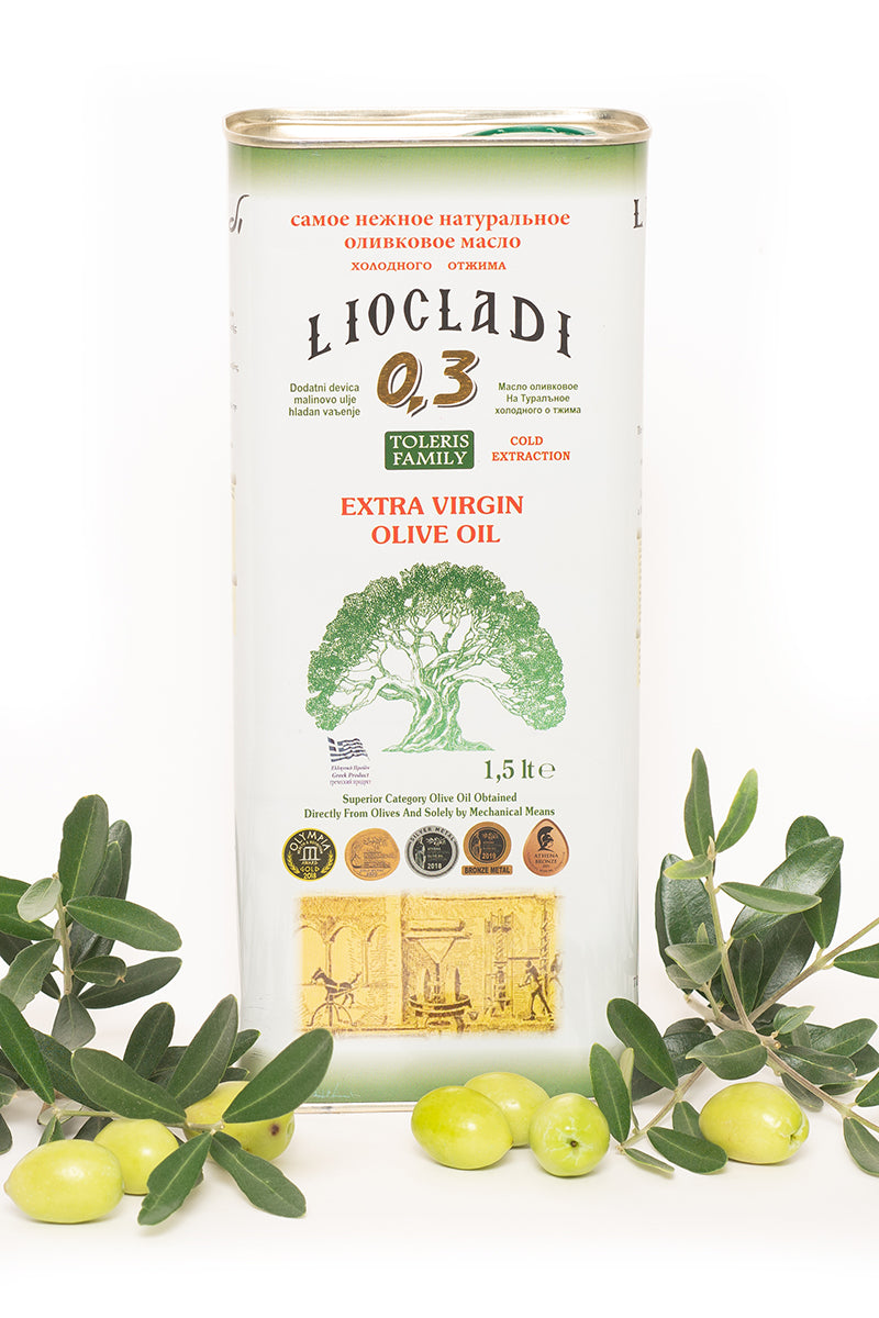 Natives Olivenöl extra Premium Qualität, Ernte November 2023 – Familienbetrieb Halkidiki 1,5 l