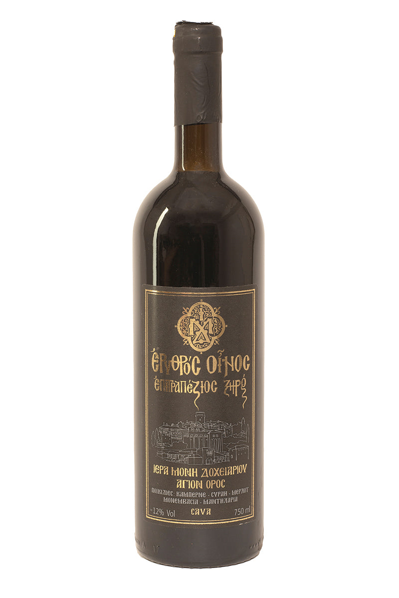 Rotwein trocken - Kloster Dochiariou 750 ml